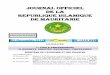 JOURNAL OFFICIEL DE LA REPUBLIQUE ISLAMIQUE Journal Officiel de la R£©publique Islamique de Mauritanie