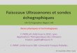 Faisceaux Ultrasonores et sondes échographiquesnaxos.biomedicale.univ-paris5.fr/diue/wp-content/uploads/2016/12/diue... · 1 Faisceaux Ultrasonores et sondes échographiques DIU