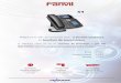 Téléphone SIP d’entreprise avec 2 écrans couleurs · Téléphone SIP d’entreprise avec 2 écrans couleurs et touches de supervision Le téléphone Fanvil X4 est un concentré