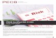 PECB Certified ISO 31000 Risk Manager · 2019-03-14 · En étant titulaire d’une certification PECB, ... h Connaître la corrélation entre la norme ISO 31000 et la norme CEI/ISO