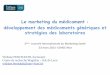 Le marketing du médicament : développement des médicaments serveur-web.iae.univ- · PDF file 2012-07-13 · Le marketing du médicament : développement des médicaments génériques