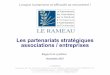 Les partenariats stratégiques associations / entreprisesobservatoire-des-partenariats.fr/wp-content/uploads/2016/... · 2016-11-22 · Lorsque humanisme et efficacité se rencontrent