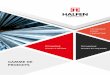 GAMME DE PRODUITS · HALFEN – Une qualité qui crée des liens Avec plus de 20 000 produits de qualité, HALFEN est l’une des entreprises leader au monde dans les domaines Techniques