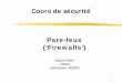 Pare-feux (‘Firewalls’)deptinfo.cnam.fr/.../SECURITE/cours_parefeux.pdf4 Pare-feux (‘firewalls’): Architecture de base 1) Un domaine à protéger : un réseau ‘interne’