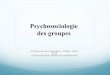 Psychosociologie des groupes - · PDF file opposition aux domaines de l'affectivité. » (Larousse) I. Définitions de la psychologie sociale 1.Les différences entre la psychologie