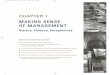 CHAPTER 1 MAKING SENSE OF MANAGEMENT...CHAPTER 1 MAKING SENSE OF MANAGEMENT History, Science, Perspectives Objectives and learning outcomes By the end of this chapter, you will be