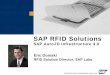 SAP RFID Solutions · 2017-02-23 · ©SAP AG 2006, SAP RFID Solutions – SAP Auto-ID Infrastructure 4.0 / 21 Technology and Usability Improvements Number Range Management – Number