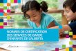 NORMES DE CERTIFICATION DES SERVICES DE GARDE … · Norme 2 : La planification des programmes et les pratiques appuient le développement optimal de chaque enfant dans un environnement