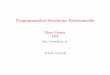 Programmation Synchrone Fonctionnellepouzet/talks/afadl06.pdf · Programmation Synchrone Fonctionnelle Marc Pouzet LRI Marc.Pouzet@lri.fr AFADL, 16/03/06 1
