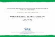 CMPP - RAPPORT COMPLET 2016 · 2017-07-05 · DE LA CREUSE C.M.P.P. DE LA CREUSE RAPPORT D’ACTIVITE [QUANTITATIF ET QUALITATIF] 2016 ... Nom de la commune d'implantation GUERET