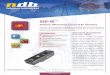 ULD-40™ - ndbtech.com · ULD-40™ Détecteur Ultrasonique Le ULD-40™ est un détecteur ultrasonique conçu pour la détection d’effet Corona et d’arc électrique qui permet
