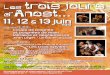 Les trois jours d’Anost 11, 12 13 - IJ) Bourgogne · 2015-07-16 · Vendredi 11 juin 17h45 Coups de poignée et poignées de main 21h Métallos et dégraisseurs 23h Jean Léger