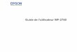 Guide de l'utilisateur Wf-2760 · 2019-05-01 · Utilisation de l'utilitaire Epson Email Print ..... 29 Utilisation de l'application mobile Epson iPrint ... Sélection des paramètres