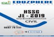 HSSC JE - 2019 civil final... · 2019-09-05 · OUR COURSES GATE ESE SSC-JE RRB-JE AE/JE All GOVT. EXAM Focus on Fundamental concept Competitive Enviornment & Approach Topic-wise/Full