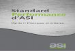 Standard Performance d’ASI · 2014 le « Standard de performance de l’ASI Version 1 (Partie I : Principes et critères) », conformément au mécanisme de vote de l’ASI1. 1