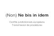 (Non) Ne bis in idem - EJTN · 2 Ne bis in idem national Art. 14 (7) PIDCP Nul ne peut être poursuivi ou puni en raison d'une infraction pour laquelle il a déjà été acquitté