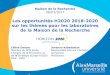 Les opportunités H2020 2018-2020 sur les thèmes pour les ......•European Research Council ... • Programme doctoral innovant porté par le Collège Doctoral d’Aix-Marseille