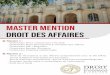 Master Mention Droit des affaires · 2020-04-16 · La Faculté de Droit, Sciences économiques et Gestion de Nancy prépare dans le domaine Droit, Economie, Gestion (DEG) au Master