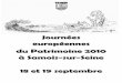 Journées européennes du Patrimoine 2010 à Samois-sur-Seine ... du... · Foyer Django Reinhardt Samedi 18 septembre 2010 à 18h Antonia Denavit, Soprano Françoise Menghini, Piano