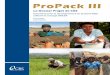 ProPack III: Document pour le development d'un Systeme M&E ... III: Guide to... · fournissent des informations et des outils de base en matière de projet et de S&E ain de guider
