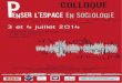 Colloque Penser l’espace en sociologieciteres.univ-tours.fr/IMG/pdf/affiche_penser_l_espace3.pdf · 2014-05-13 · Amphi XXX Colloque organisé par : le Comité de recherche Sociologie