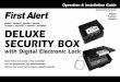 US/Canada Toll Free: SECURITY BOX · 5 3 * 1 10 Important Bienvenue dans la gamme de produits First Alert® En plus de la tranquillité d’esprit votre coffre numérique First Alert®