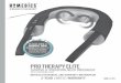 PRO THERAPY ELITE PROTERAPIA ELITE PRO THERAPY ELITE SHIATSU · PDF file The Pro Therapy Elite Shiatsu and Vibration Neck Massager is powered by a 120-volt power cord. PRO THERAPY