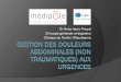 Dr Anne-laure Proust Chirurgie générale et digestive Clinique du …resuval.com/wp-content/uploads/2019/07/FMC-18.02.28-Topo.pdf · Sigmoïdite compliquée (en dehors de péritonite