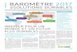 SOLUTIONS DURABLES - Solidarités international€¦ · ODD, le Baromètre des Solutions ... des politiques en France ou de la politique internationale de la France. ... à l’engagement