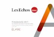 Présidentielle 2017 - ELABE · Les principaux enseignements Intentions de vote présidentielles à 2 mois du scrutin 6 Marine Le Pen et Emmanuel Macron s’an renten tête des intentions