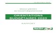 ORIENTATIONS BUDGÉTAIRES 2020 - Sarthe.fr · précédentes prévisions : "le scénario macroéconomique pour la France est quasiment inchangé par rapport à la note de conjoncture