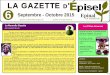 LA GAZETTE D 6 Septembre Octobre 2015 Epinalepinal-en-transition.fr/wp-content/uploads/2015/09/... · Comme vous le savez, ce moisci la Gazette entre dans une nouvelle phase : elle