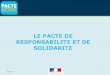 LE PACTE DE RESPONSABILITE ET DE SOLIDARITE · Contexte francilien L’Île de France assure 30% du PIB national, 32% de la masse salariale et 25% de l’emploi dans le secteur privé