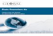 Fonds Iman de Global 31 décembre 2016 et 2015 Financial... · 2017-08-08 · Fonds Iman de Global. Tableaux des flux de trésorerie. pour les exercices clos les 31 décembre 2016