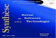 Revue des Sciences Technologiedpubma.univ-annaba.dz/wp-content/uploads/2014/05/Syn... · 2019-04-09 · Revue Sciences Technologie des et de la ISSN - 1111 - 4924 Avril 2014 Numéro