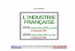 L'Industrie francaise.pdf · 2019-01-25 · Un CHOC de 100 Milliards € la C.3.S. Moderne L 'Artisanat - l'Agriculture - La Recherche ... permet de BAISSER les Charges Sociales de