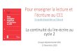 Pour enseigner la lecture et l’écriture au CE1cache.media.education.gouv.fr/file/mdl/14/6/2019-11-13... · 2019-11-13 · Vidéo de Bernadette Kervyn (duée : 8’37) Spéialiste