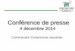 Conférence de presse · 2017-11-23 · Jean-Pascal Baechler, BCV 3. Situation économique suisse et vaudoise Marc-Jean Martin, STATVD 4. Enquête dans l’industrie Mathias Paquier,