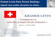Kramer Levin Paris Private Banking · A. Le projet de Loi de Finances pour 2016 et les principaux axes de la Loi de Finances rectificative pour 2015 ... réduit de 2017 à 2019. 