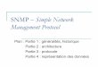 SNMP – Simple Network Management Protocol · 2020-02-25 · SNMP – Simple Network Management Protocol Plan : Partie 1 : généralités, historique Partie 2 : architecture Partie