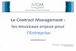 Le Contract Management : les nouveaux enjeux ... projets internationaux dans le domaine des infrastructures