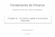 Chapitre 9. : Le coût du capital et la structure financièrefahmi.ba.free.fr/docs/Courses/Finance SAI/ff_fba_chap9_cmpc.pdf · Préambule La Structure du capital = la structure financière