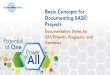 Basic Concepts for Documenting SAS¢® Projects documentation styles at three different levels of scope