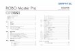 ROBO Master Pro取扱説明書 - GRAPHTEC · PDF file ROBO ProⅡ・Craft ROBO Pro・CE5000へ出力することができる、編集・出力ソフトウェア です。さらにイメージデータ取り込みやトンボの自動作成など、プリント＆カットのための便利な