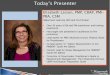 Elizabeth Larson, PMP, CBAP, PMI- PBA, CSM · Elizabeth Larson, PMP, CBAP, PMI-PBA, CSM. Watermark Learning CEO and Co-Principal • Over 30 years of BA and PM practitioner and training