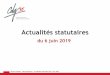 Actualités statutaires - CDG 35€¦ · Service Statuts –Rémunérations –Actualités statutaires du 6 juin 2019 18 01/02/2018 01/02/2019 Les nouvelles dispositions de la disponibilité