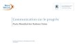 Communication sur le progrès - Maroc Telecom · Maroc Telecom - Communication sur le progrès 2014/2015 7 Exemples illustant la mise en œuve du pinipe Les entreprises sont invitées