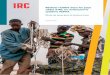 Réaliser l’ODD6 dans les pays cibles d’IRC en renforçant ... · Supporting water sanitation and hygiene services for life Réaliser l’ODD6 dans les pays cibles d’IRC en