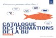 Catalogue des formations de la BU 1 - University of Reims ... · Formuler sa recherche documentaire afin d’élaborer une liste de références d’articles en lien avec un sujet