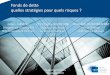 Fonds de dette quelles stratégies pour quels risques · 2019-02-01 · Fonds de dette : Quelles stratégies pour quels risques ? Panorama des marchés français et européen des